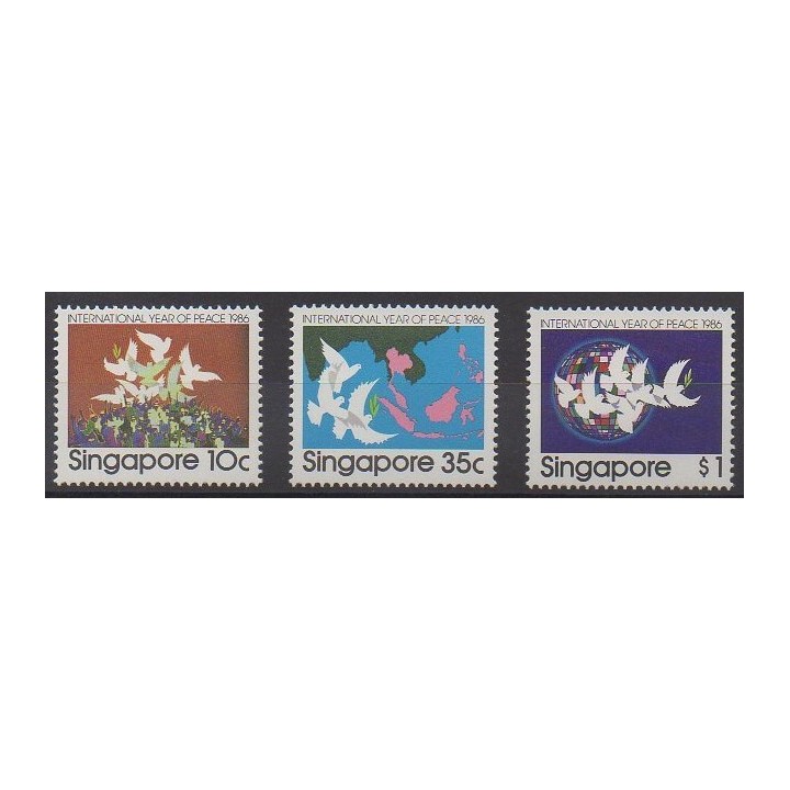Acheter cette série de timbres de Singapour de l'année 1986 (No 505/507).