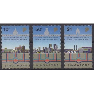 Buy this set of stamps of Singapore of the year 1988 (Nb 536/538).