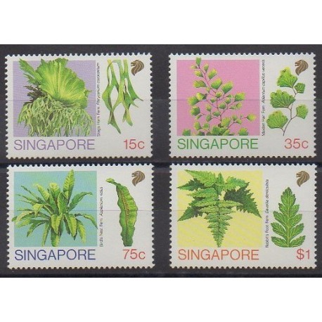 Singapore - 1990 - Nb 594/597 - Flora