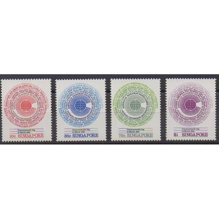 Acheter cette série de timbres de Singapour de l'année 1983 (No 410/413).
