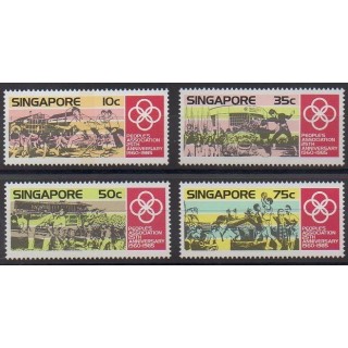 Acheter cette série de timbres de Singapour de l'année 1985 (No 467/470).