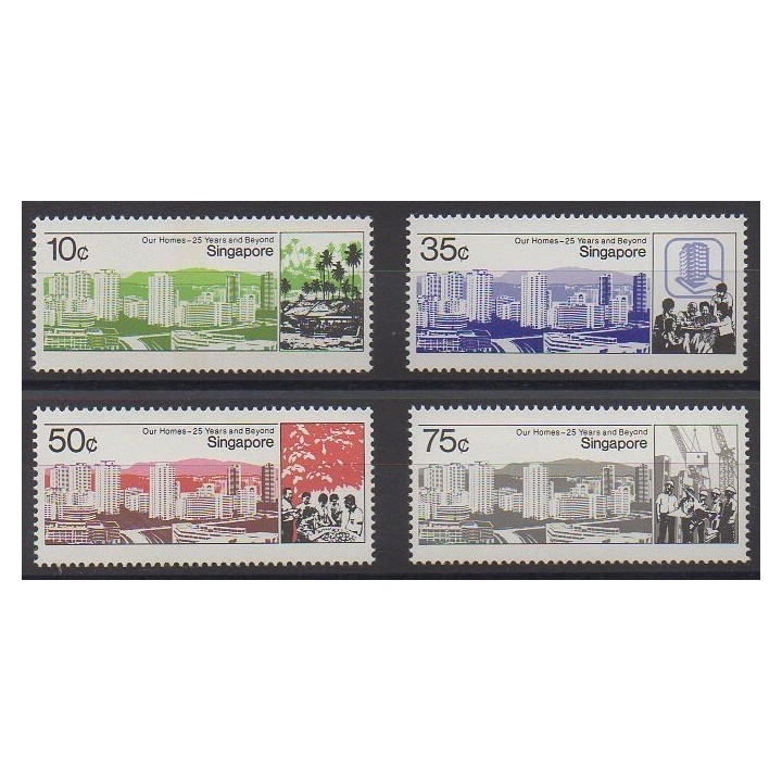 Acheter cette série de timbres de Singapour de l'année 1985 (No 471/474).