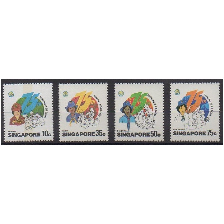 Acheter cette série de timbres de Singapour de l'année 1985 (No 475/478).