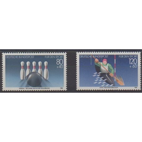 West Germany (FRG) - 1985 - Nb 1070/1071 - Various sports