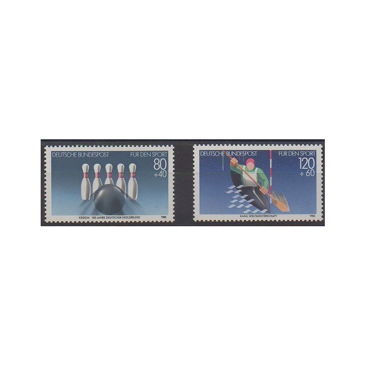 Acheter cette série de timbres de l'Allemagne occidentale (RFA) de l'année 1985 (No 1070/1071).