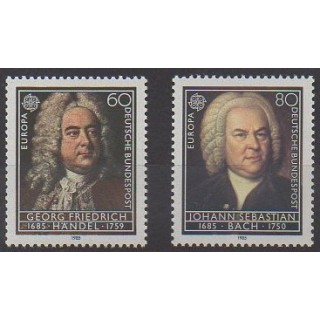 Buy this set of stamps of West Germany (FRG) of the year 1985 (Nb 1080/1081).