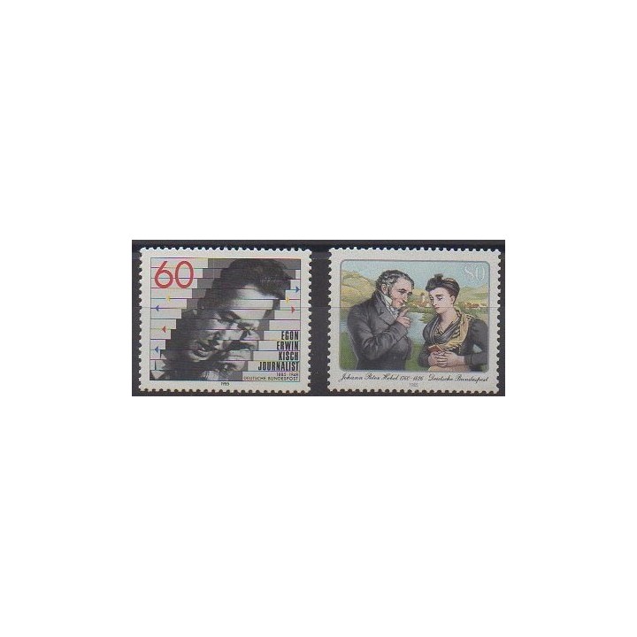 Buy this set of stamps of West Germany (FRG) of the year 1985 (Nb 1078/1079).