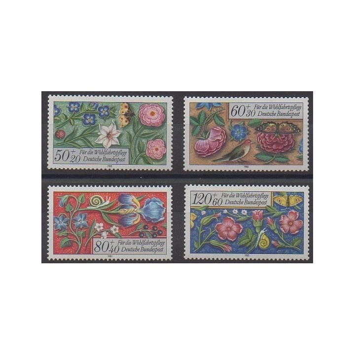 Acheter cette série de timbres de l'Allemagne occidentale (RFA) de l'année 1985 (No 1091/1094).