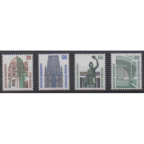 West Germany (FRG) - 1987 - Nb 1166/1169 - Monuments