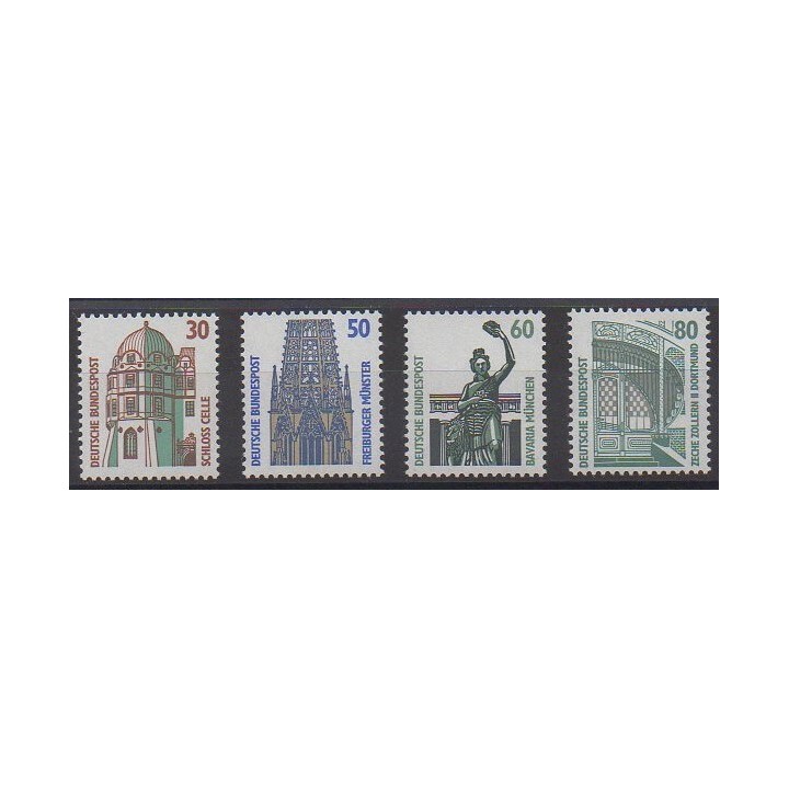 Acheter cette série de timbres de l'Allemagne occidentale (RFA) de l'année 1987 (No 1166/1169).