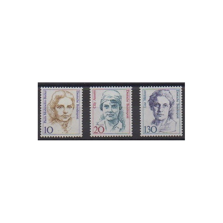 Acheter cette série de timbres de l'Allemagne occidentale (RFA) de l'année 1988 (No 1191/1193).