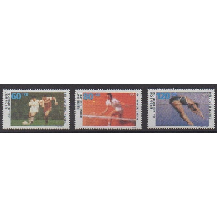 Buy this set of stamps of West Germany (FRG) of the year 1988 (Nb 1185/1187).