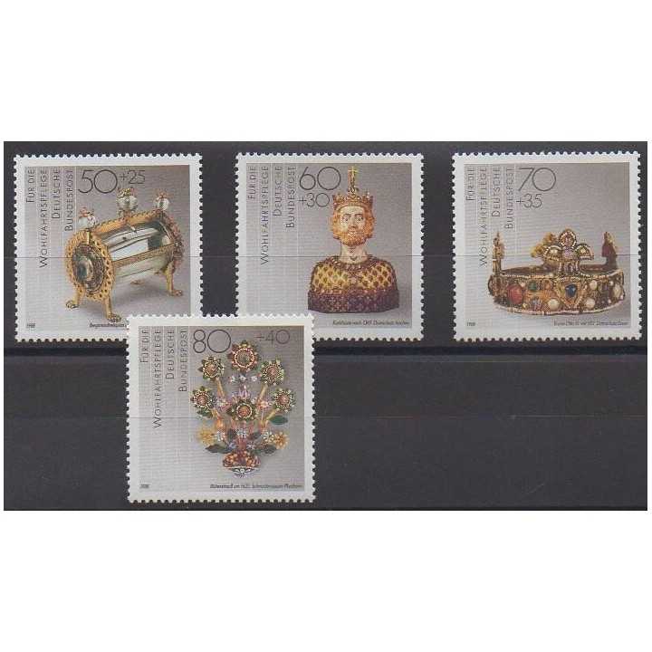 Buy this set of stamps of West Germany (FRG) of the year 1988 (Nb 1215/1218).