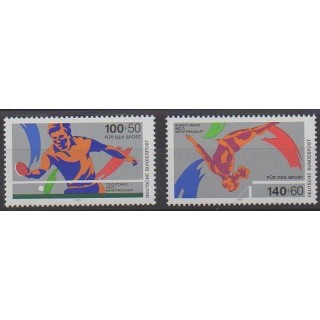 Acheter cette série de timbres de l'Allemagne occidentale (RFA) de l'année 1989 (No 1240/1241).