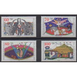 West Germany (FRG) - 1989 - Nb 1243/1246 - Circus or magic