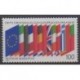 Allemagne occidentale (RFA) - 1989 - No 1248 - Drapeaux - Europe