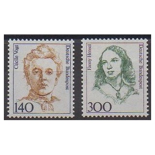 Acheter cette série de timbres de l'Allemagne occidentale (RFA) de l'année 1989 (No 1264/1265).