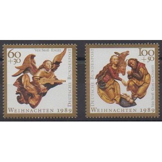 Buy this set of stamps of West Germany (FRG) of the year 1989 (Nb 1274/1275).
