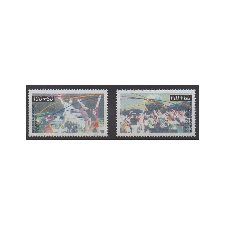 Acheter cette série de timbres de l'Allemagne occidentale (RFA) de l'année 1990 (No 1281/1282).