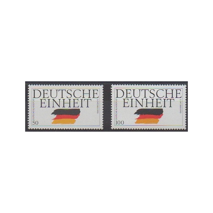 Acheter cette série de timbres de l'Allemagne occidentale (RFA) de l'année 1990 (No 1309/1310).