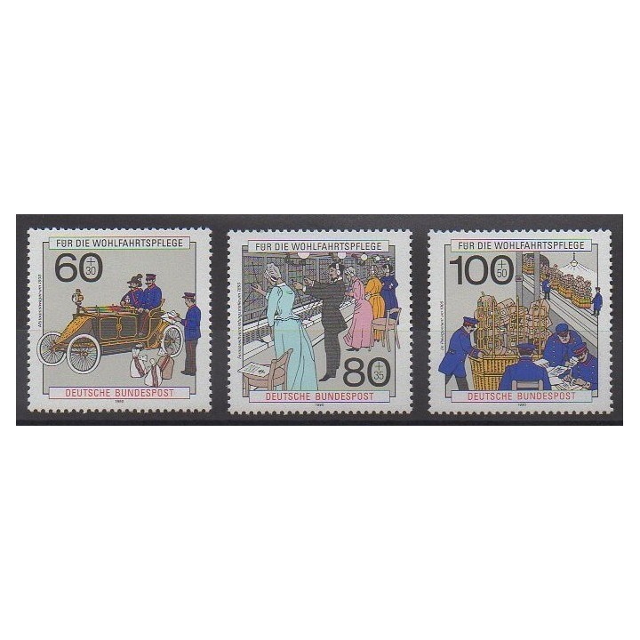 Acheter cette série de timbres de l'Allemagne occidentale (RFA) de l'année 1990 (No 1306/1308).