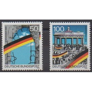 Acheter cette série de timbres de l'Allemagne occidentale (RFA) de l'année 1990 (No 1313/1314).