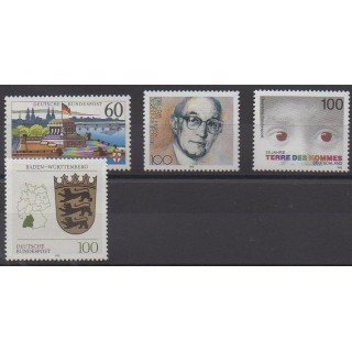 Buy this set of stamps of Reunited Germany of the year 1992 (Nb 1415/1418).