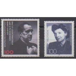 Acheter cette série de timbres d'Allemagne réunifiée de l'année 1991 (No 1406/1407).