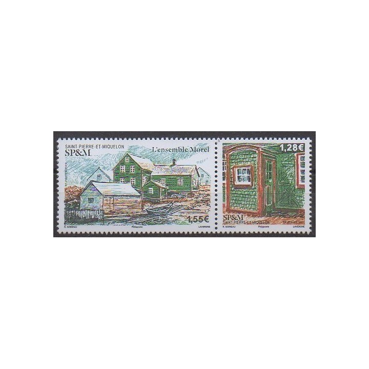 Buy this stamp of Saint-Pierre et Miquelon of the year 2021 (L'ensemble Morel).