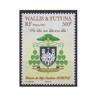 Acheter ce timbre de Wallis et Futuna de l'année 2021 (Mgr SIONEPOE).