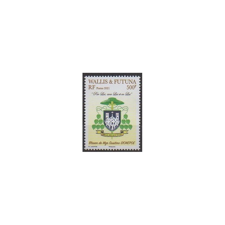 Acheter ce timbre de Wallis et Futuna de l'année 2021 (Mgr SIONEPOE).