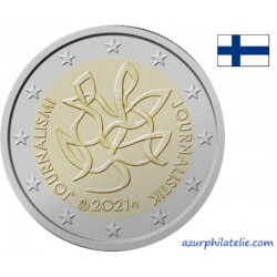 2 euro commémorative - Finlande - 2021 - Journalisme - Liberté de la presse - UNC