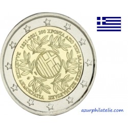 2 euro commémorative - Grèce - 2021 - Bicentenaire de la Révolution grecque - UNC