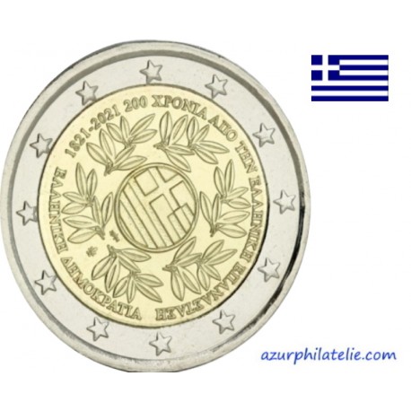 2 euro commémorative - Greece - 2021 - 200 years since the Greek Revolution - UNC