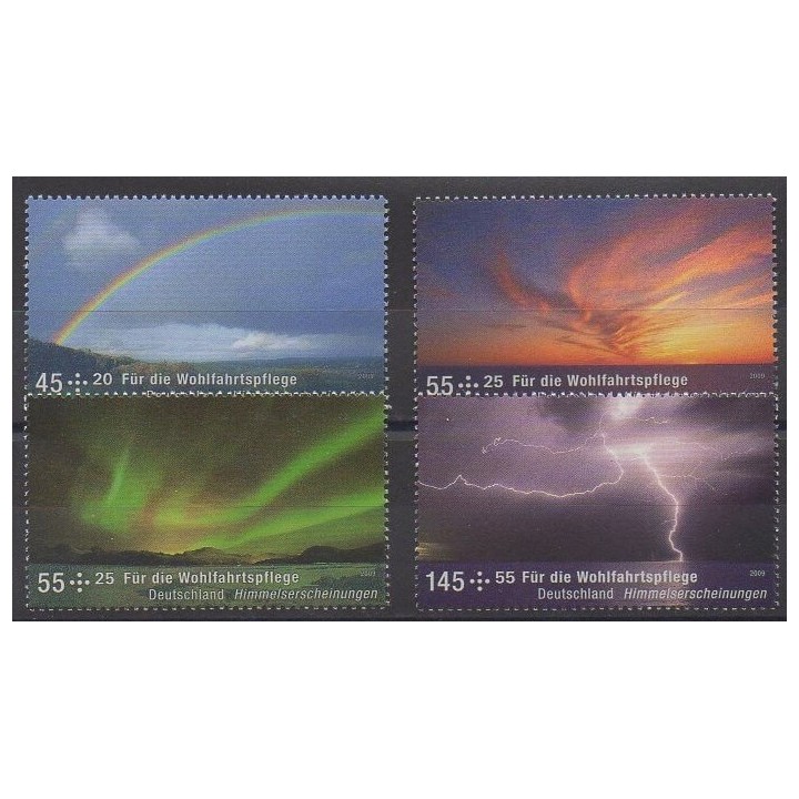 Acheter cette série de timbres d'Allemagne réunifiée de l'année 2009 (No 2534/2537).