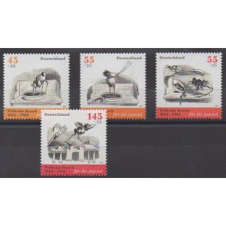 Acheter cette série de timbres d'Allemagne réunifiée de l'année 2007 (No 2431/2434).