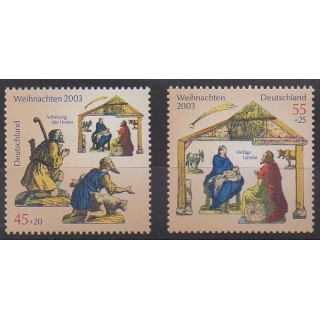 Acheter cette série de timbres d'Allemagne réunifiée de l'année 2003 (No 2198/2199).