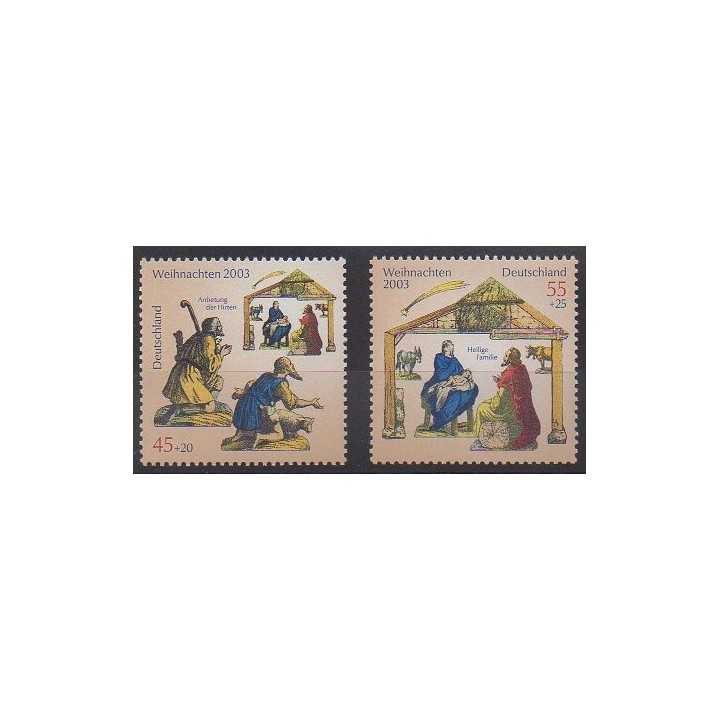 Acheter cette série de timbres d'Allemagne réunifiée de l'année 2003 (No 2198/2199).