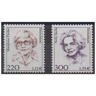 Buy this set of stamps of Reunited Germany of the year 2001 (Nb 1990/1991).