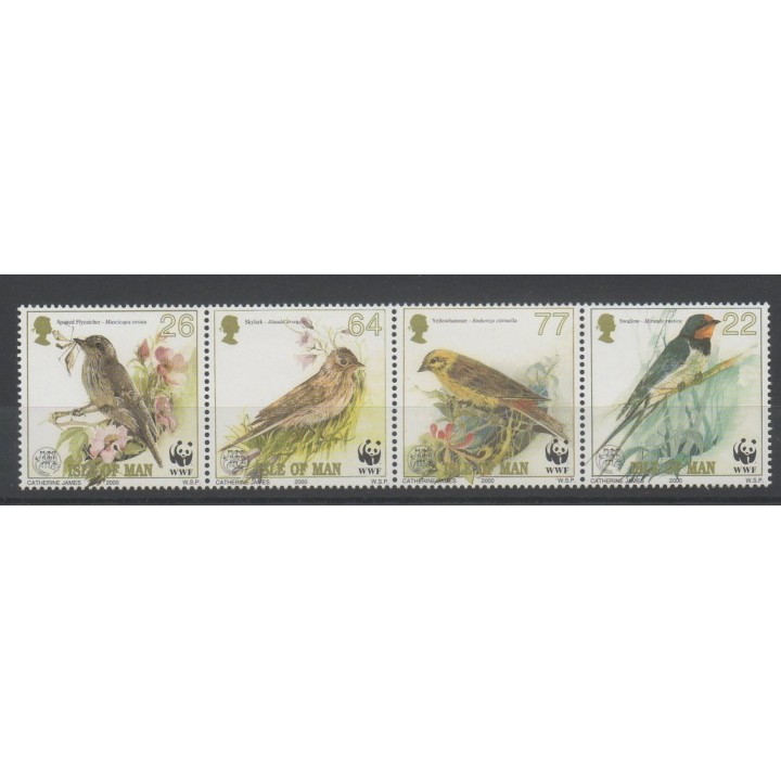 Timbres - oiseaux - Man (Ile de) - 2000- No 899/902