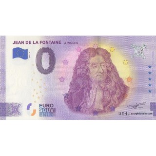 Billet souvenir touristique - 2021-8 - Jean de la Fontaine - Le fabuliste - (Indre-et-Loire )