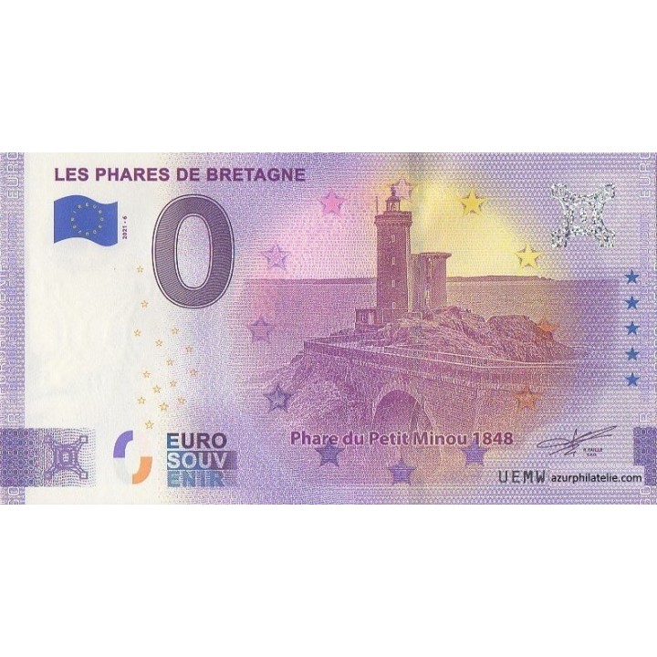 Euro banknote memory - 2021 - Les Phares de Bretagne - (Finistère)