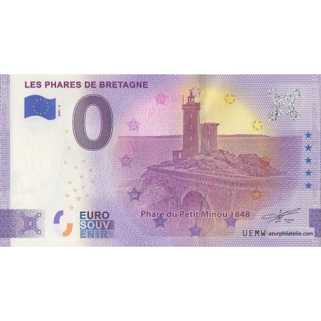 Euro banknote memory - 29 - Les Phares de Bretagne - Petit Minou - 2021-6