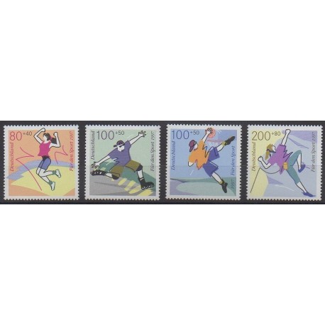 Germany - 1997 - Nb 1730/1733 - Various sports