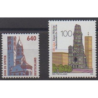 Acheter cette série de timbres d'Allemagne de l'année 1995 (No 1643/1644).