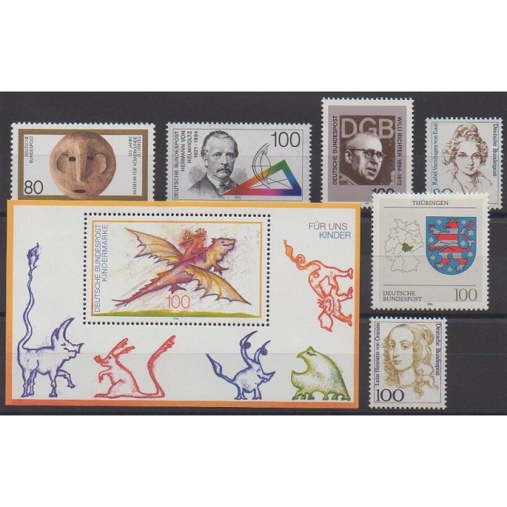 Acheter cette série de timbres d'Allemagne de l'année 1994 (No 1582/1588).