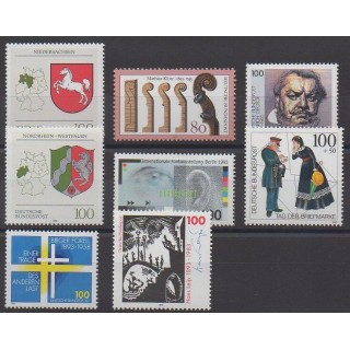 Acheter cette série de timbres d'Allemagne de l'année 1993 (No 1518/1525).
