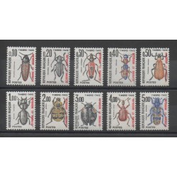Timbres - insectes - Saint-Pierre et Miquelon - Poste - 1986- No T82/T91