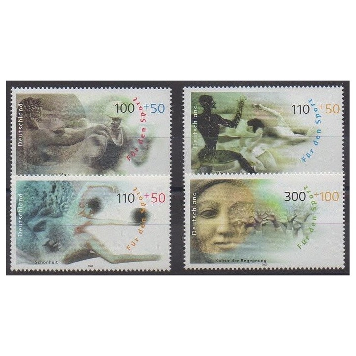 Buy this set of stamps of Germany of the year 2000 (Nb 1926/1929).