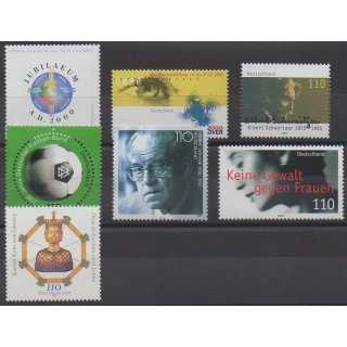 Buy this set of stamps of Germany of the year 2000 (Nb 1919/1925).